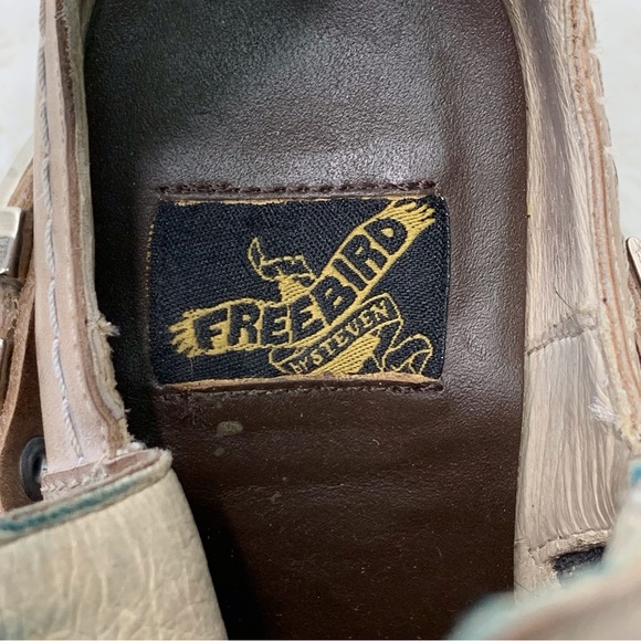 Free Bird by Steven Women's Blade In Taupe Chain Ankle Booties Size 7 - Picture 11 of 15